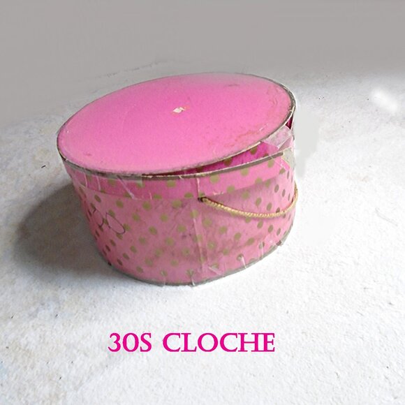 Vintage Cloche Hat + HATBOX Deluxe Velour Fur Felt Fall Winter 30s 1930s - Picture 7 of 16